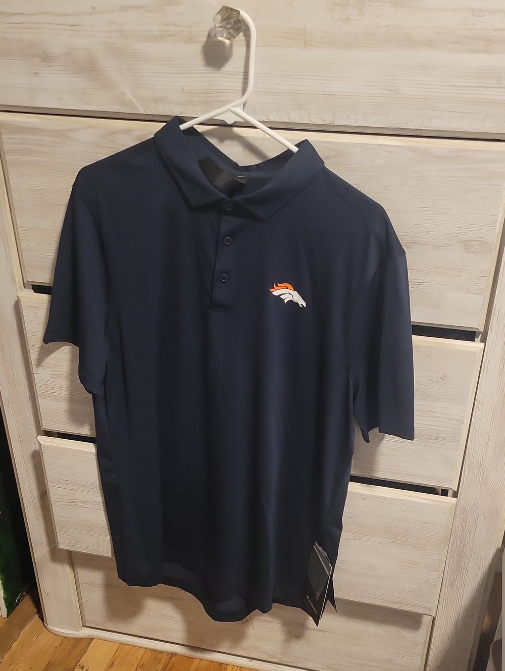 Denver Broncos Navy Polo Shirt with Team Logo Lululemon